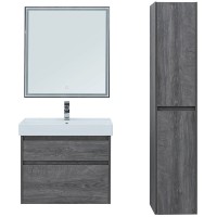 Зеркало Aquanet Nova Lite 60 242621 с подсветкой Дуб рошелье МДФ / ЛДСП, стекло