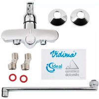Смеситель для ванны Ideal Standard Alpha BD044AA универсальный Хром латунь на стену