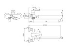 Смеситель для ванны Ideal Standard Alpha BD044AA универсальный Хром латунь на стену однорычажный