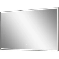 Зеркало Континент Sting 1200х800 ЗЛП1621 с подсветкой Серебро с сенсорным выключателем стекло
