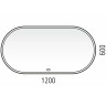 Зеркало Corozo Европа 120 LED SD-00000842 с подсветкой с сенсорным выключателем МДФ / ЛДСП, стекло