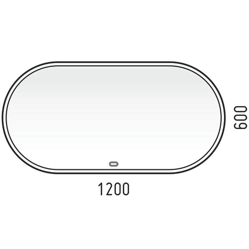 Зеркало Corozo Европа 120 LED SD-00000842 с подсветкой с сенсорным выключателем МДФ / ЛДСП, стекло