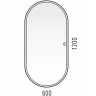Зеркало Corozo Европа 120 LED SD-00000842 с подсветкой с сенсорным выключателем МДФ / ЛДСП, стекло