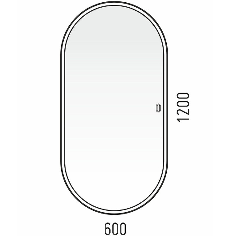 Зеркало Corozo Европа 120 LED SD-00000842 с подсветкой с сенсорным выключателем МДФ / ЛДСП, стекло