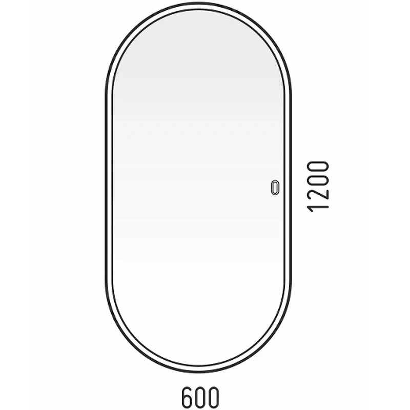 Зеркало Corozo Европа 120 LED SD-00000842 с подсветкой с сенсорным выключателем МДФ / ЛДСП, стекло