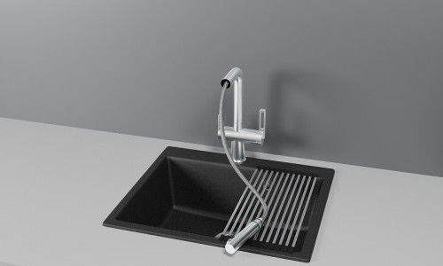 Смеситель для кухни Granula 8170 цвет Нержавеющая сталь