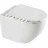 Комплект унитаза с инсталляцией WeltWasser AMBERG 506 ST + MERZBACH 043 XL MT-BL + AMBERG RD-MT CR 10000014124 цвет Черный матовый с сиденьем Микролифт и клавишей смыва цвет Хром матовый