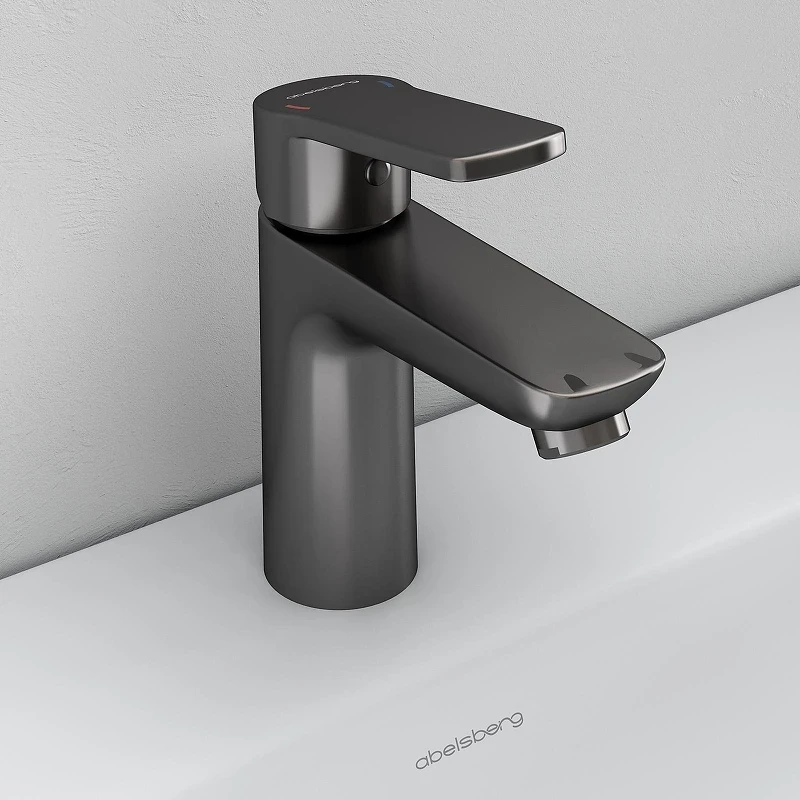 Смеситель для раковины Abelsberg Lineara UNF23508GM цвет Космическая сталь
