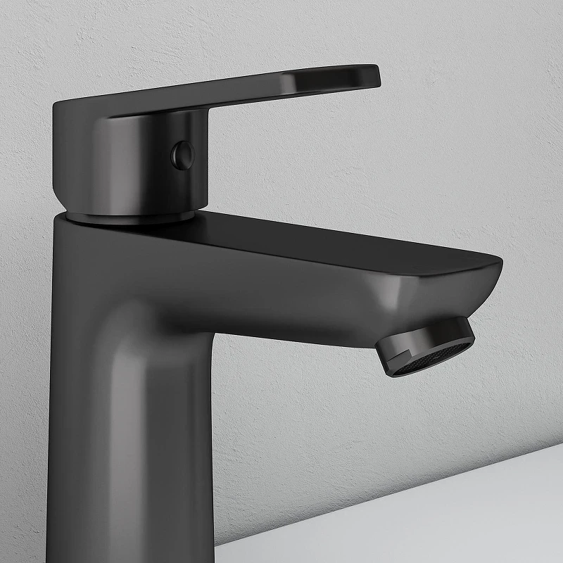 Смеситель для раковины Abelsberg Lineara UNF23508GM цвет Космическая сталь