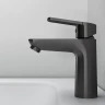 Смеситель для раковины Abelsberg Lineara UNF23508GM цвет Космическая сталь