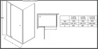 Душевая дверь Jacob Delafon Serenity 80 E14P80-GA профиль Хром стекло прозрачное