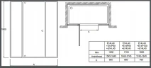 Душевая дверь Jacob Delafon Serenity 80 E14P80-GA профиль Хром стекло прозрачное