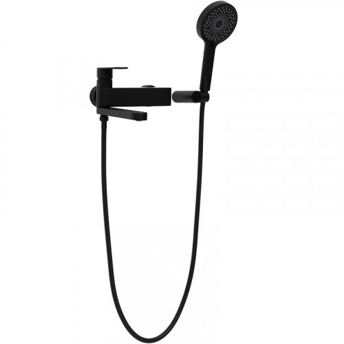 Смеситель для ванны Haiba HB61590-7 Черный матовый латунь на стену