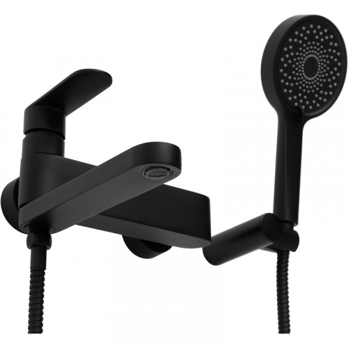 Смеситель для ванны Haiba HB61590-7 Черный матовый латунь на стену