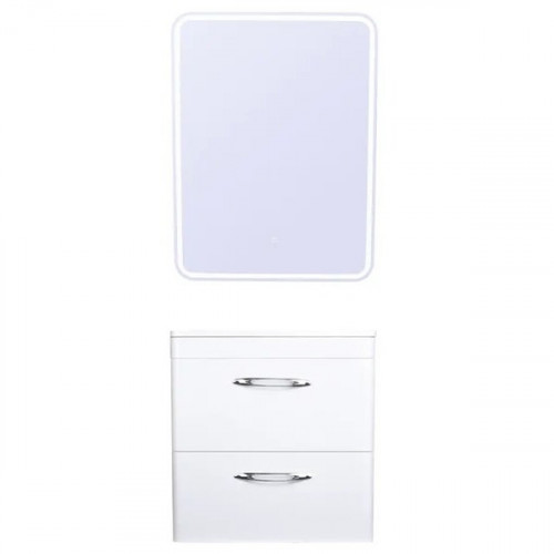 Тумба под раковину Style Line Каре 60 СС-00002268 Люкс Plus подвесная Белый МДФ / ЛДСП