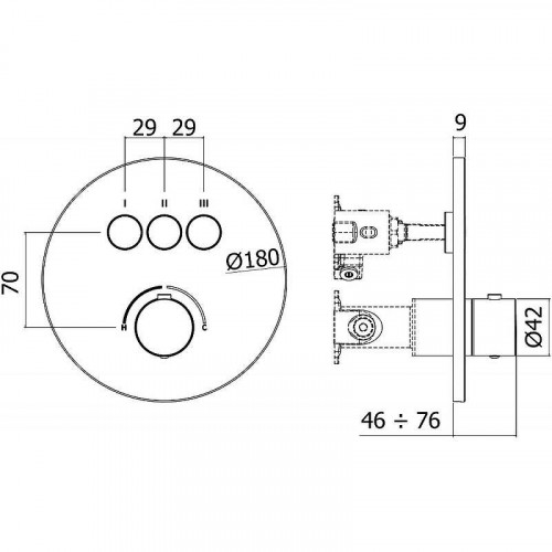 Смеситель для душа Paffoni Compact Box CPM019CR цвет Хром