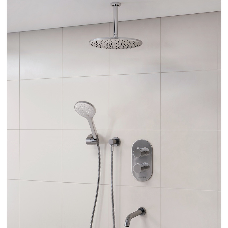 Душевая система WasserKRAFT Berkel A174868 Thermo с термостатом Хром латунь на стену
