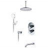 Душевая система WasserKRAFT Berkel A174868 Thermo с термостатом Хром латунь на стену