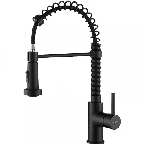 Смеситель для кухни Aquatek Европа AQ1387MB Черный матовый латунь