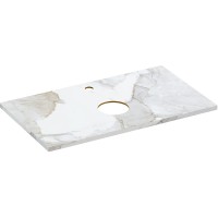 Столешница под раковину Cersanit Stone 80 63855 Белая сатиновая искусственный камень (литьевой мрамор)