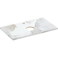 Столешница под раковину Cersanit Stone 80 63855 Белая сатиновая искусственный камень (литьевой мрамор)