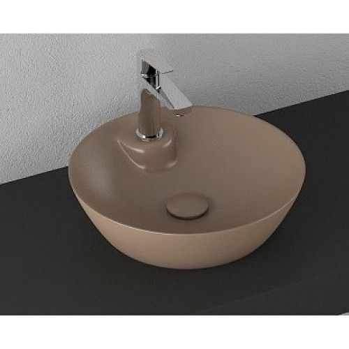 Раковина накладная Isvea SistemaY 45 10SY65045-2H Коричневая матовая
