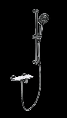 Смеситель для душа Wonzon & Woghand WW-B2052-A-BGG с термостатом цвет Темный графит