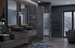 Душевой уголок Ambassador Diamond 90х90 12011105R профиль Хром стекло прозрачное