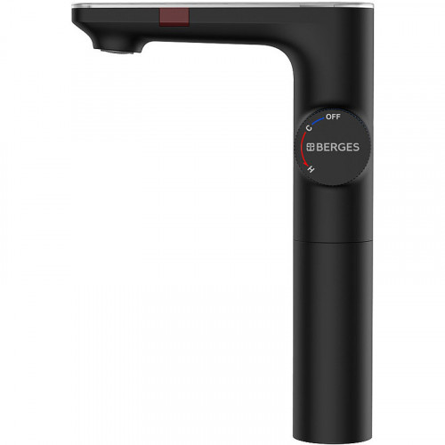 Смеситель для раковины Berges Morans 076004 с термостатом Черный матовый латунь