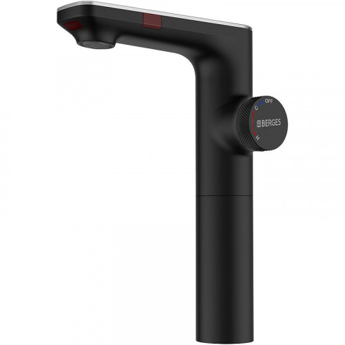 Смеситель для раковины Berges Morans 076004 с термостатом Черный матовый латунь