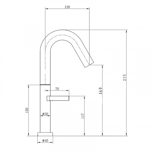 Смеситель для раковины Wonzon &amp; Woghand WW-6068-BG цвет Брашированное золото