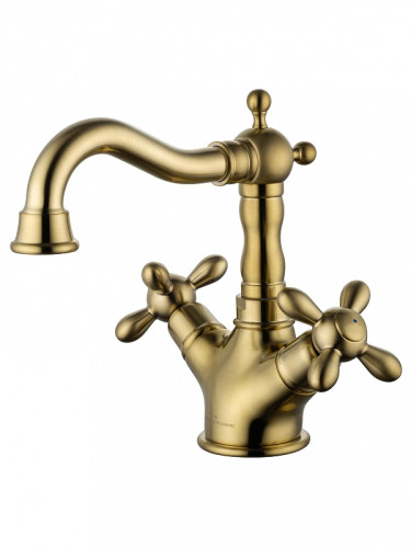 Смеситель для раковины Wonzon &amp; Woghand Retro WW-88139020-BG цвет Брашированное золото