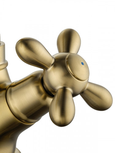 Смеситель для раковины Wonzon &amp; Woghand Retro WW-88139020-BG цвет Брашированное золото