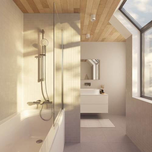 Смеситель для ванны Ideal Standard Ceratherm T50 A7223AA с термостатом Хром латунь на стену