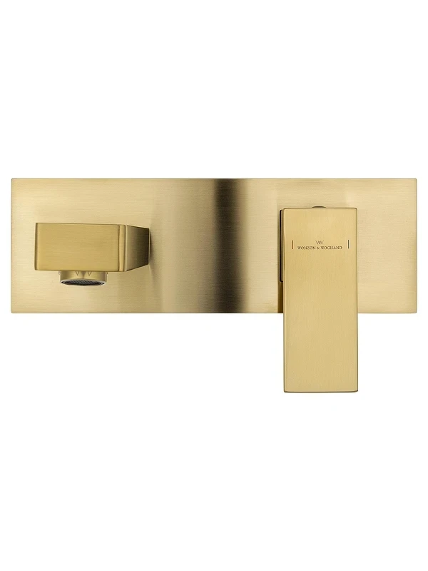 Смеситель для раковины Wonzon & Woghand Cube WW-88869016-BG цвет Брашированное золото