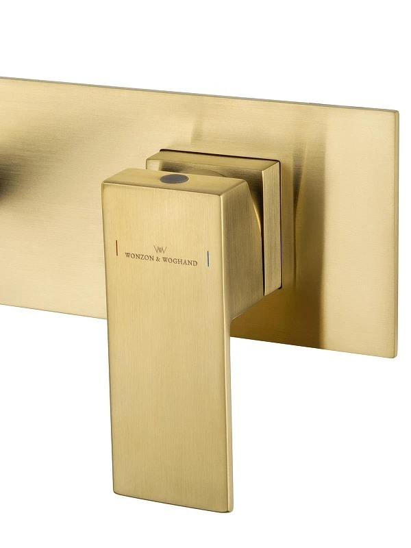 Смеситель для раковины Wonzon & Woghand Cube WW-88869016-BG цвет Брашированное золото