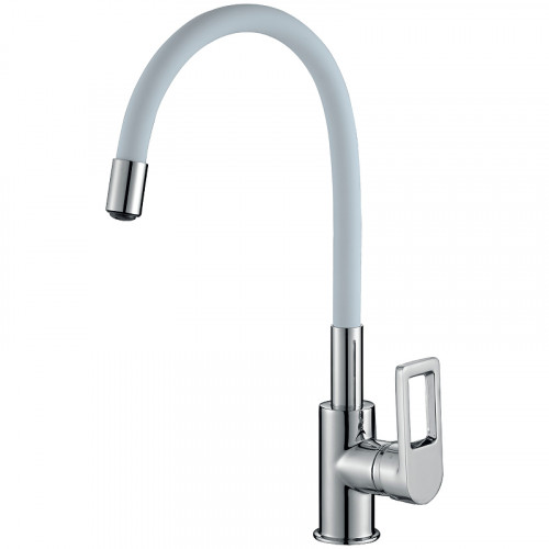 Смеситель для кухни Rossinka Z35-35U-White Хром Белый