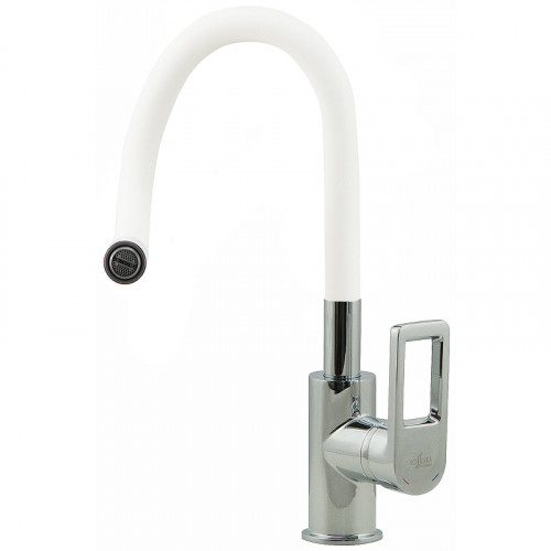 Смеситель для кухни Rossinka Z35-35U-White Хром Белый
