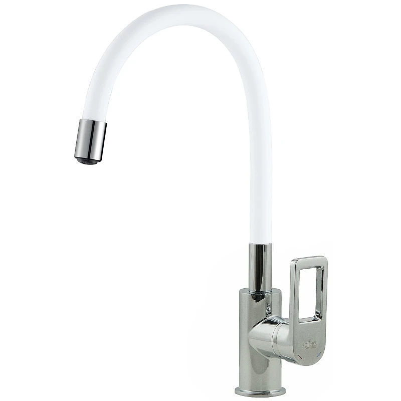 Смеситель для кухни Rossinka Z35-35U-White Хром Белый