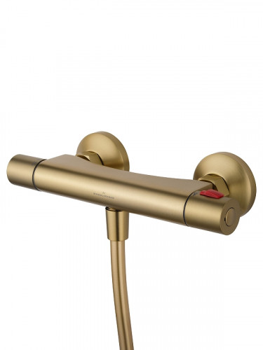 Смеситель для душа Wonzon &amp; Woghand Inn WW-B2005-A-BG с термостатом цвет Брашированное золото