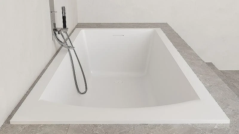 Ванна из искусственного камня Salini Cascata Kit 170х75 104313G Белая глянцевая