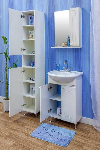 Тумба с раковиной Sanflor Карина 55 Н0000000681 Белая