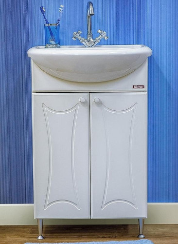Тумба с раковиной Sanflor Карина 55 Н0000000681 Белая