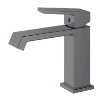 Смеситель для раковины Haiba HB10575-3 цвет Оружейная сталь