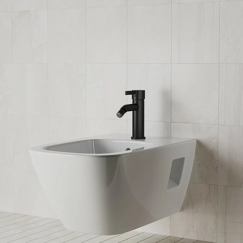 Смеситель для биде Paini Brera 74PZ304 Черный матовый