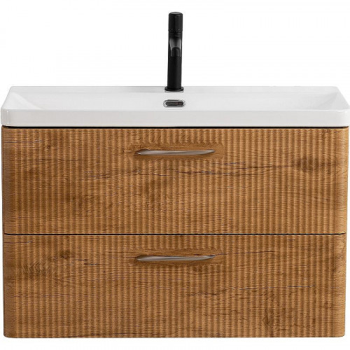 Тумба под раковину BelBagno Due 80 DUE-800-2C-SO-RN-P подвесная Rovere Nature