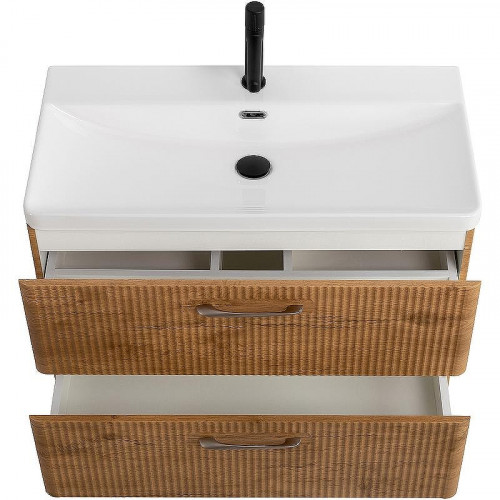 Тумба под раковину BelBagno Due 80 DUE-800-2C-SO-RN-P подвесная Rovere Nature