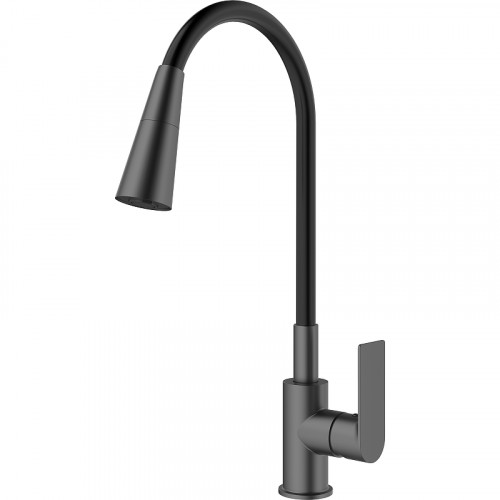 Смеситель для кухни Splenka S05.43.09 Графит матовый латунь