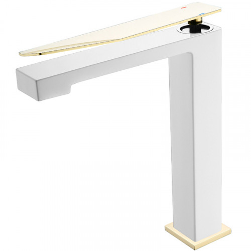 Смеситель для раковины Boheme Q 142-CRG.2 Хром Золото латунь