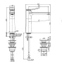 Смеситель для раковины Fima Carlo Frattini Flo F3801LSN цвет Никель